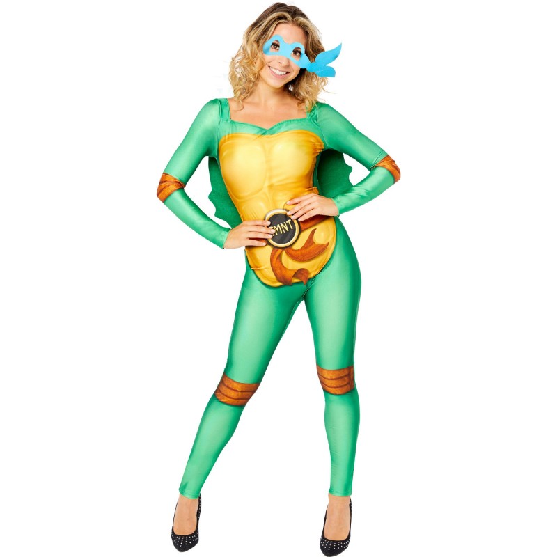 Teenage Mutant Ninja Turtles Jumpsuit Women's Costume Size 16-18