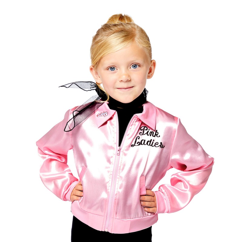 Grease Pink Lady Jacket Girl's Costume - 4-6 Years Grease Pink Lady Jacket Girl's Costume - 4-6 Years