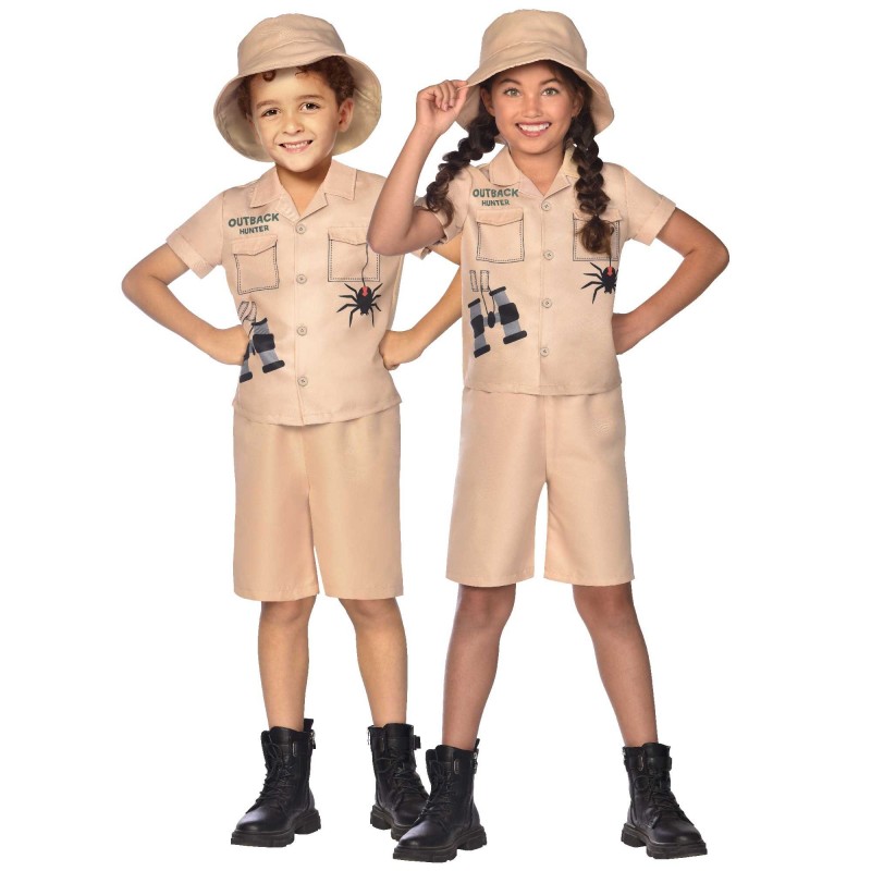 Outback Hunter Unisex Kid's Costume 10-12 Years