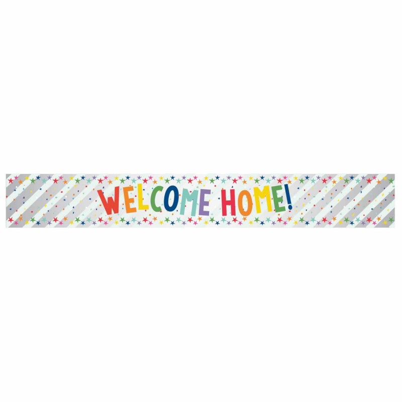 Multi Coloured Welcome Home Banner | Express Party Supplies