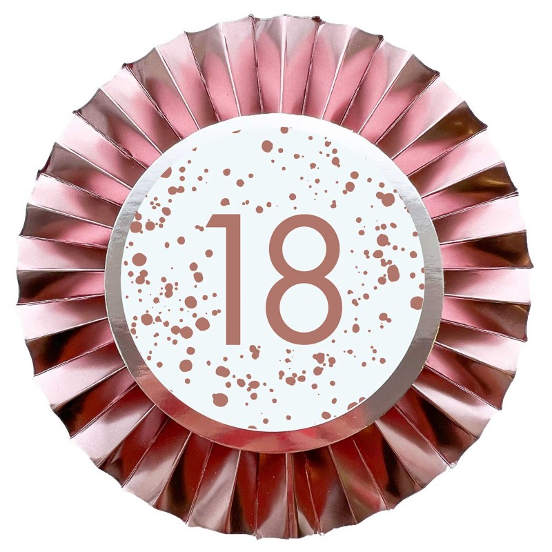 Rose Gold 18 Rosette - NFS Party