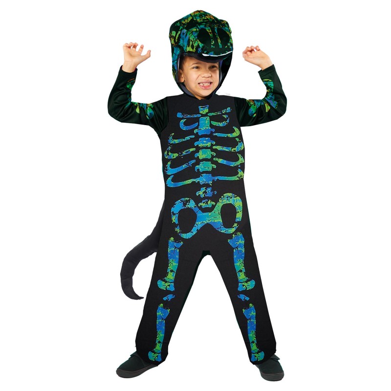 Skeleton Dino Unisex Kid's Costume 8-10 Years