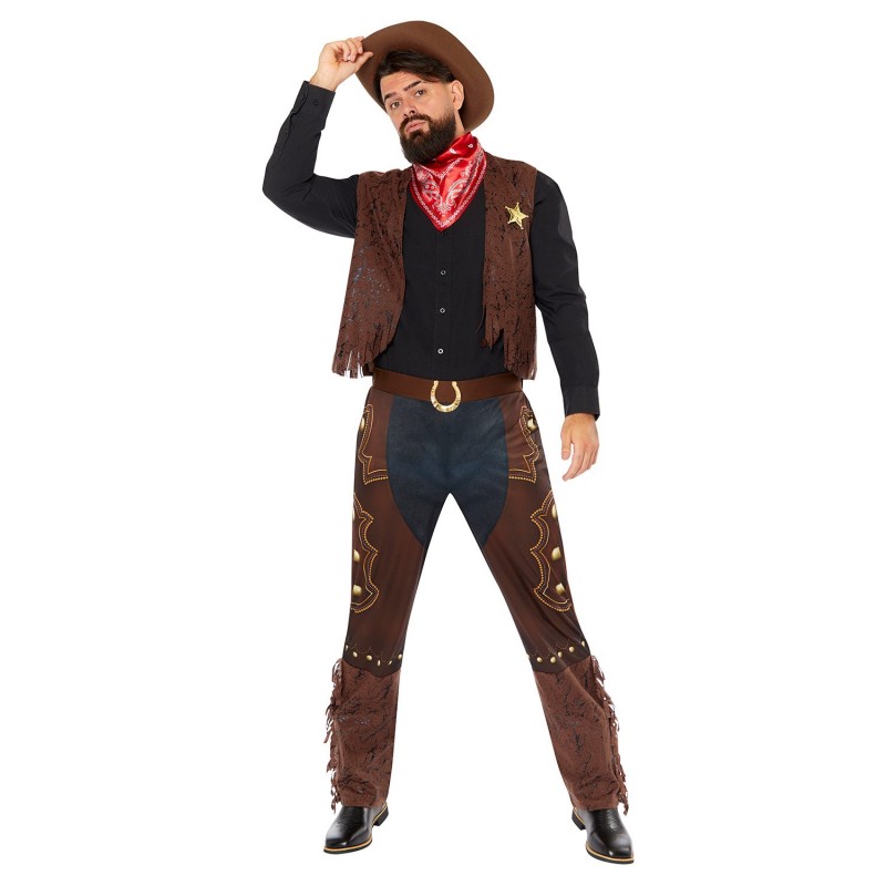 Western Cowboy Men's Costume Large