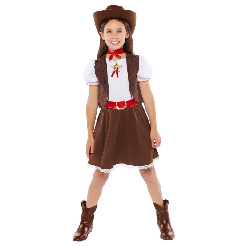 Western Cowgirl Girl's Costume 4-6 Years