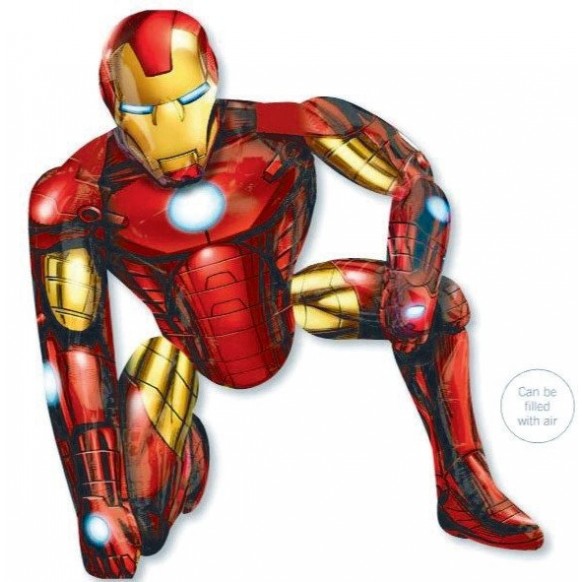 Avengers Iron Man Airwalker Foil Balloon 93cm x 116cm