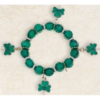 St Patrick's day Favours 7cm Green Stretch Bracelet