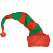 Christmas Costume Accessories 81.3cm x 30.5cm Long Striped Elf Hat