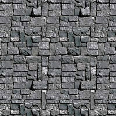 Halloween Stone Wall Scene Setter 1.2m x 9.1m