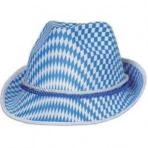 Blue & White Oktoberfest Alpine Hat Head Accessory One Size Fits Most