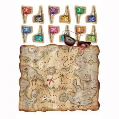 Pirate's Treasure Map Party Game