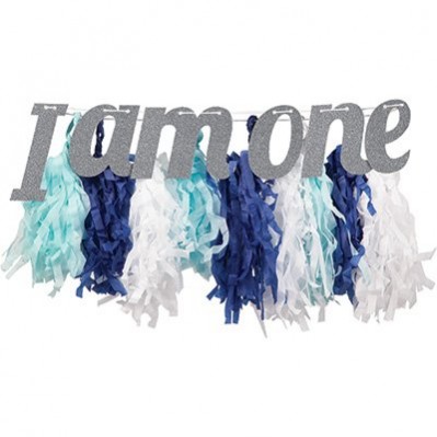 Blue Boy's 1st Birthday High Chair Decorating Kit 20cm x 86cm