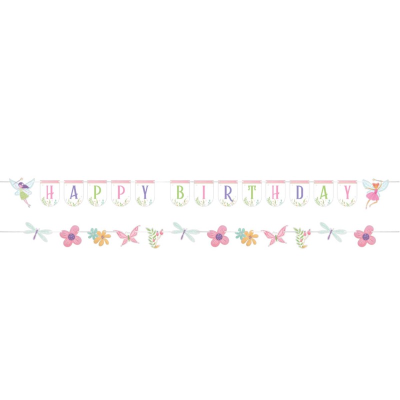 Fairies Fairy Forest Ribbon Banners 1.7m 2 pk Fairies Fairy Forest Ribbon Banners 1.7m 2 pk