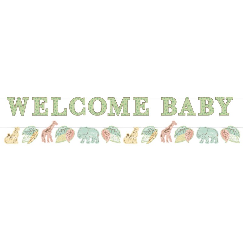 Safari Baby Ribbon Banners | Express Party Supplies