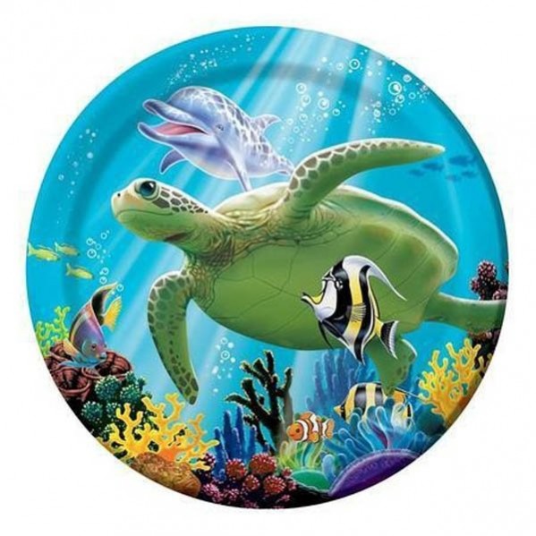 Ocean Party Lunch Plates 18cm Pack of 8