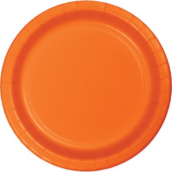 Orange Dinner Plates 22cm Sunkissed Orange Pack of 8