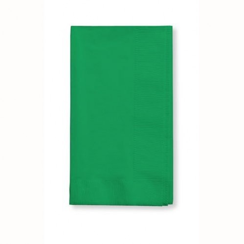 Emerald Green Dinner Napkins 40cm x 40cm 1/8 Fold 50 pk - NFS Party