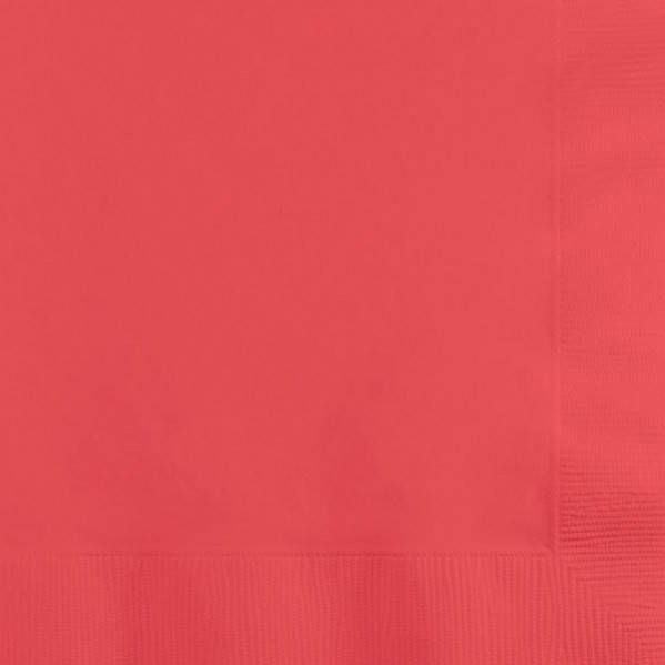 Coral Party Supplies Dinner Napkins