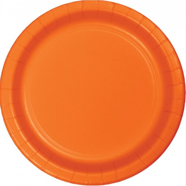 Sunkissed Orange Lunch Plates 18cm 24 pk