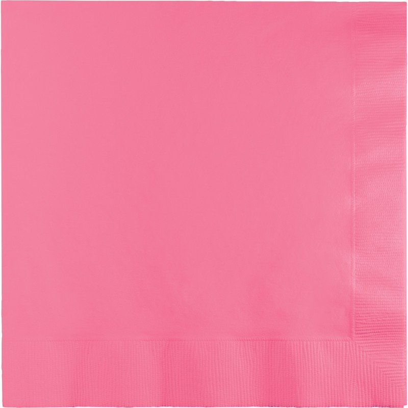 Candy Pink Beverage Napkins 25cm x 25cm Pack of 50