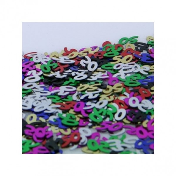 Multi Coloured 50th Birthday Scatter Confetti