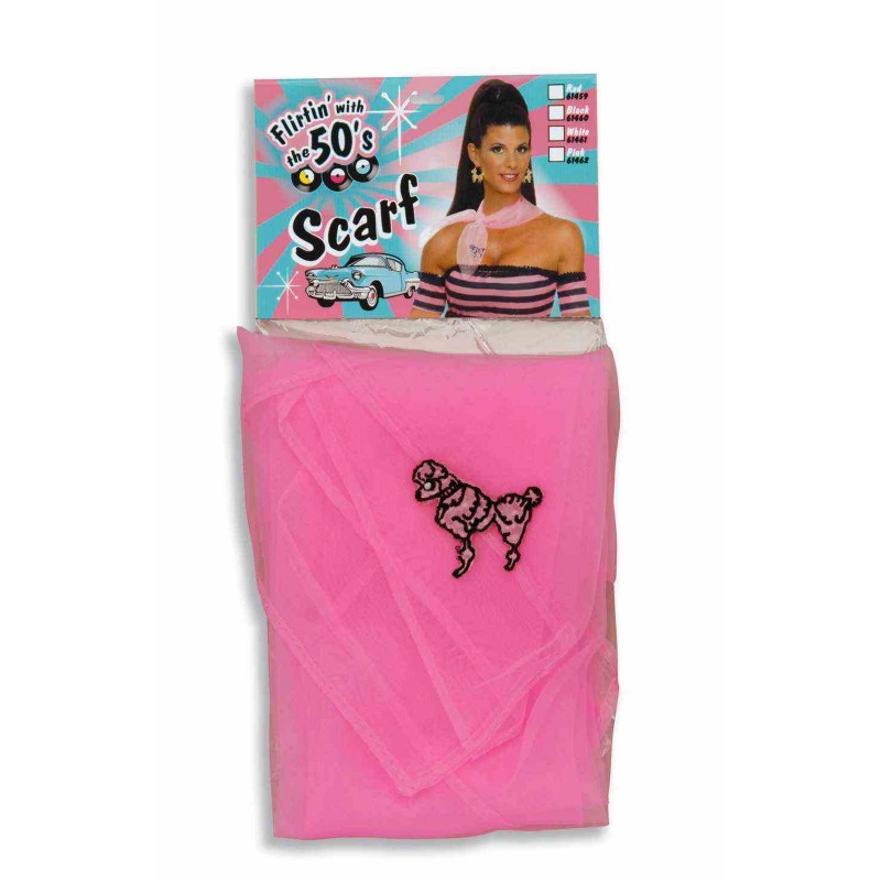Poodle Scarf - Pink 1950s