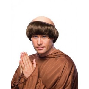 Monk Wig for Adult Medieval & Knights