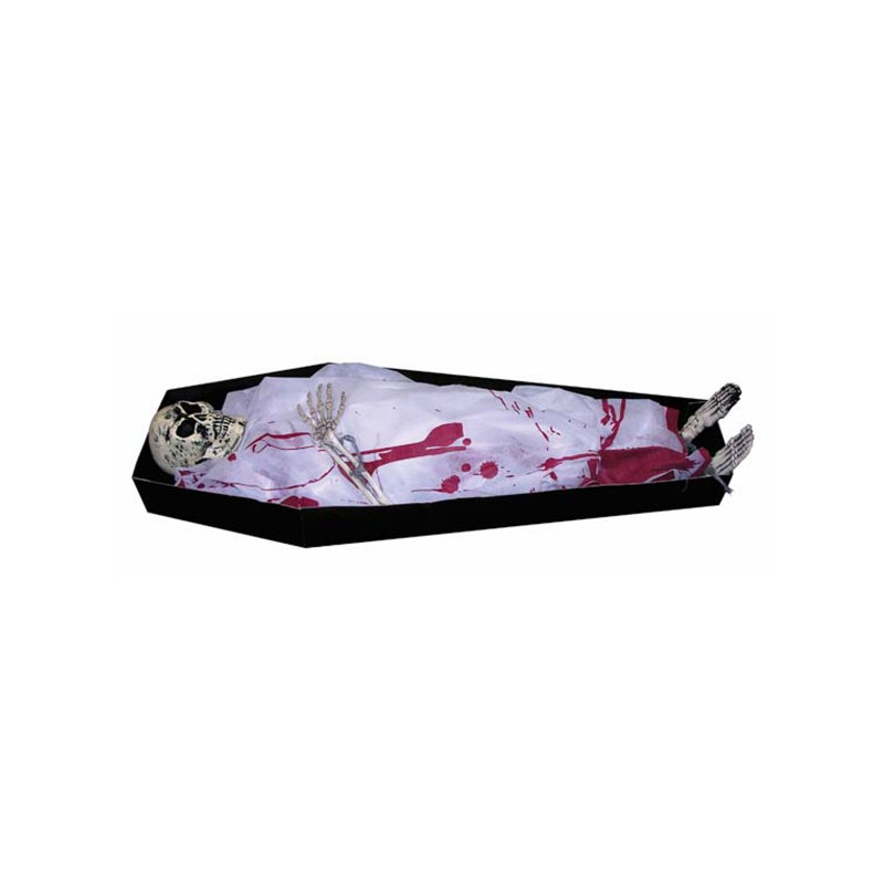 Coffin With Skeleton Prop