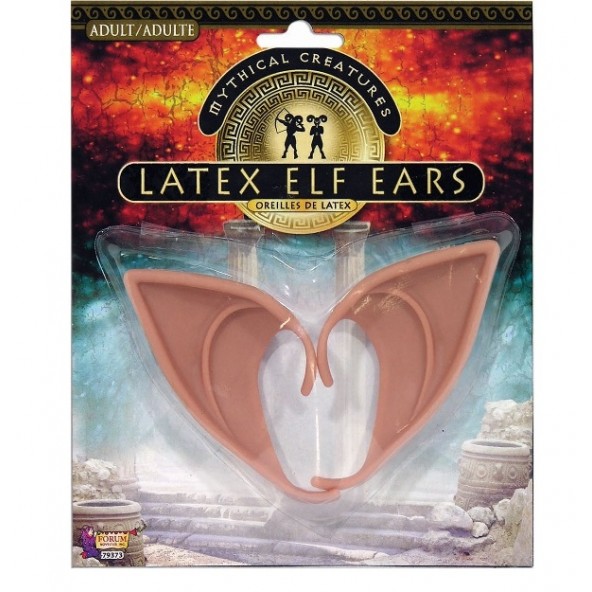 Elf Christmas Ears Latex Flesh Colour - Accessory