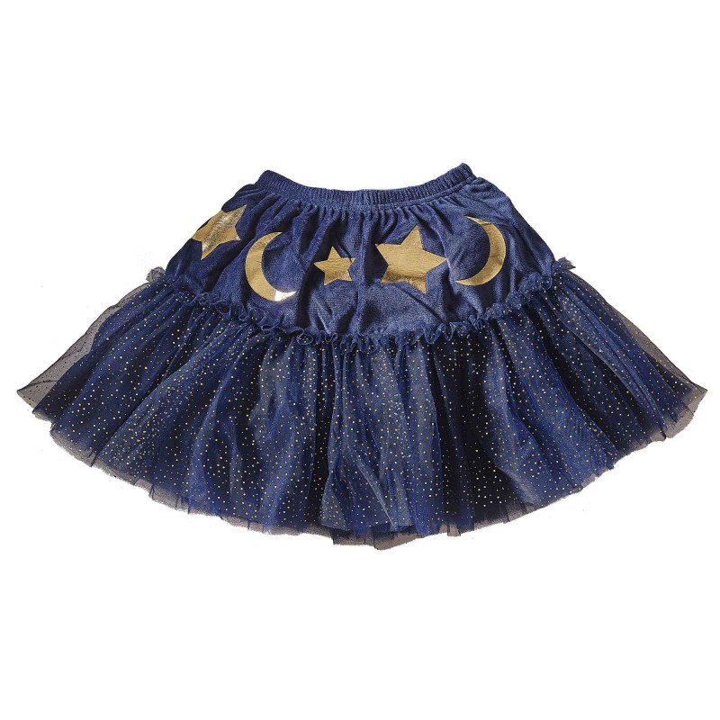 Navy Velvet Sparkle Wizardess Fancy Dress Tutu Girl's Costumes 3-5 Years