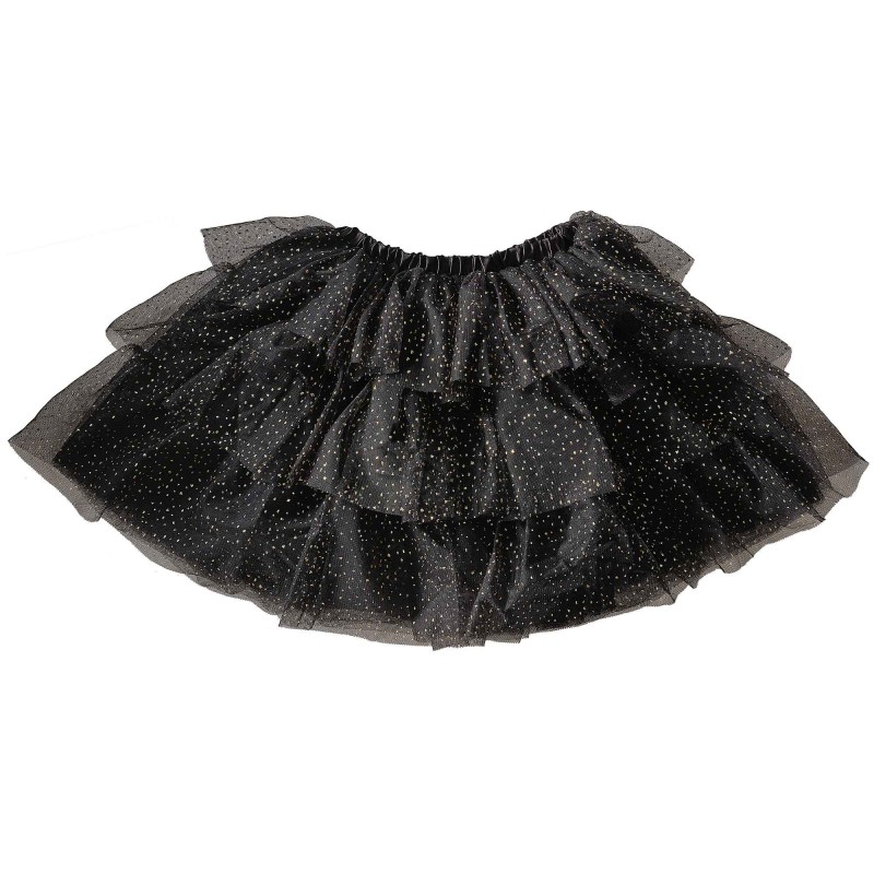 Black & Gold Sparkle Fairy Princess Fancy Dress Tutu Girl's Costumes 3-5 Years