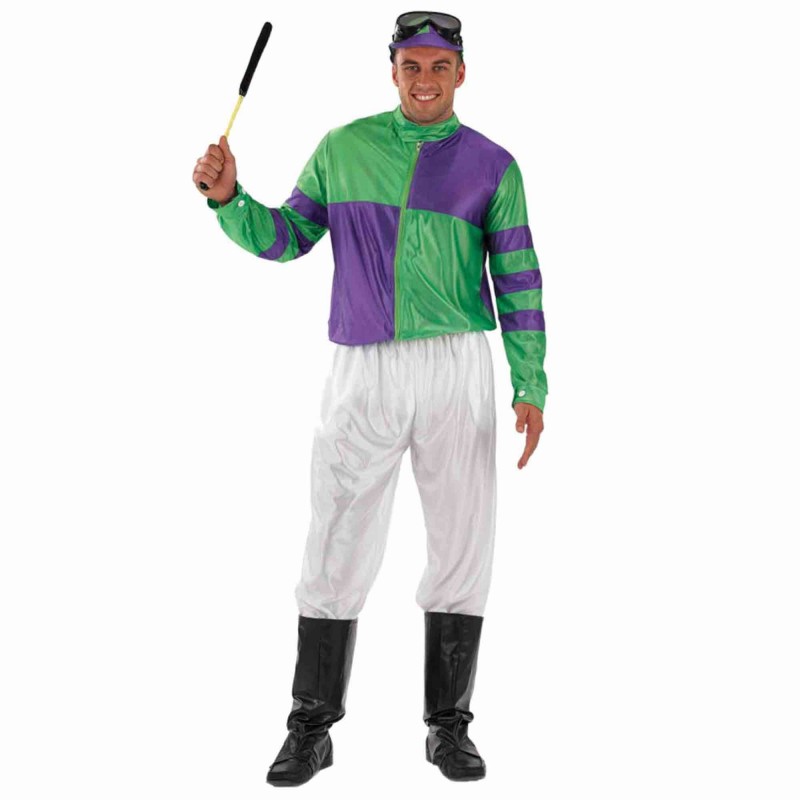 Green & Purple Jockey Morph Men's Costume Small