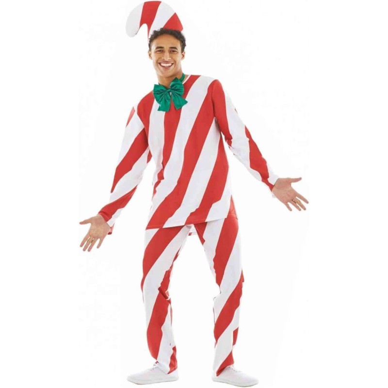 Candy Cane Men's Costume L