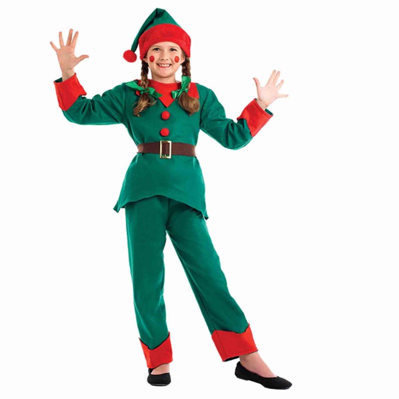 Christmas Elf Unisex Kid's Costume 7-9 Years