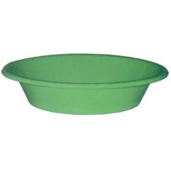 Green Bowls Plastic 17.2cm Hunter Green Round Pack of 25