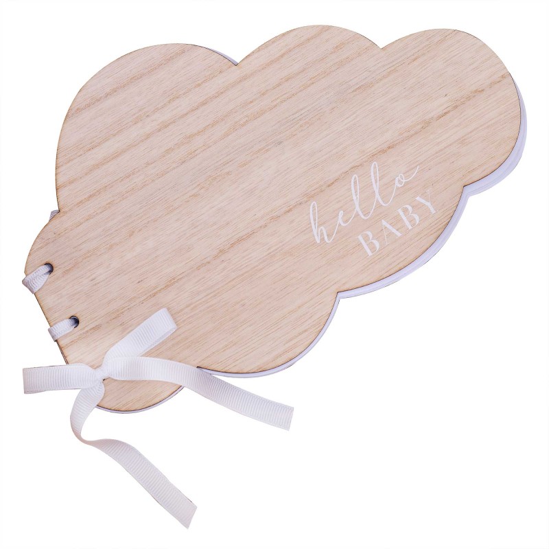Hello Baby Cloud Guest Book 17cm x 26cm