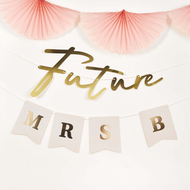 Bridal Shower Future Mrs Bride To Be Customisable Card Banner 2m - NFS Party