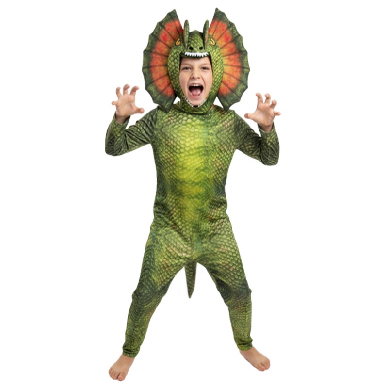 Green Dilophosaurus Unisex Child's Costumes 10-12 Years