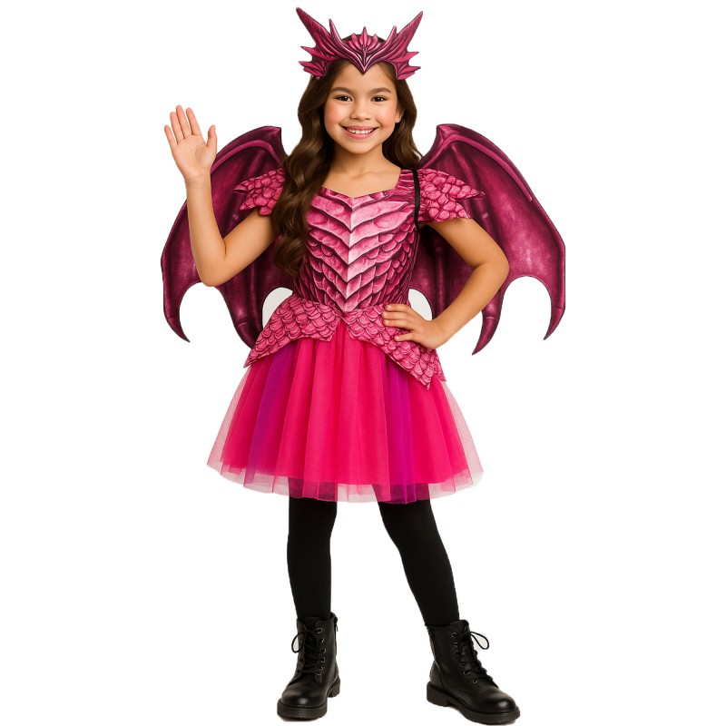 Pink Dragon Girl's Costumes 4-6 years