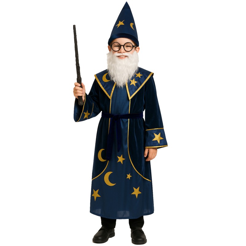 Blue Magic Wizard Robe Boy's Costumes 10-12 Years