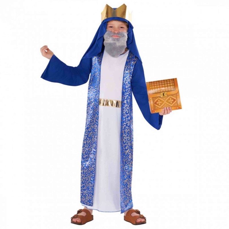 Blue King Nativity Boy's Costume 10-12 Years