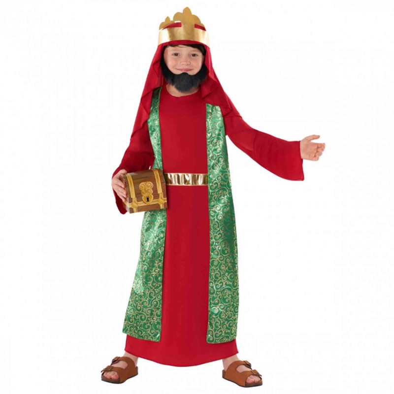 Red King Nativity Boy's Costume 7-9 Years