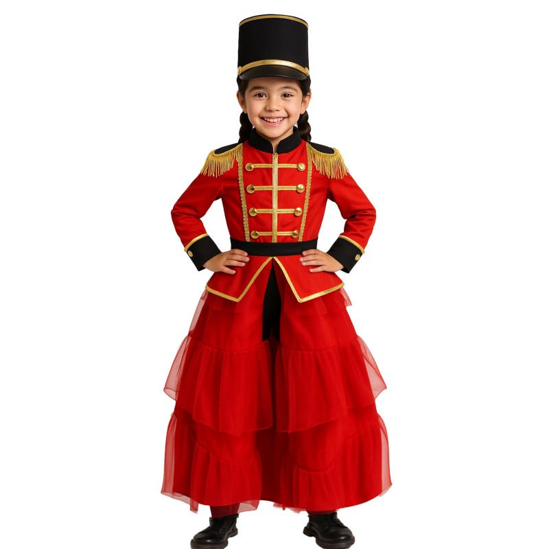 Red Nutcracker Solide Girl's Costumes 4-6 years