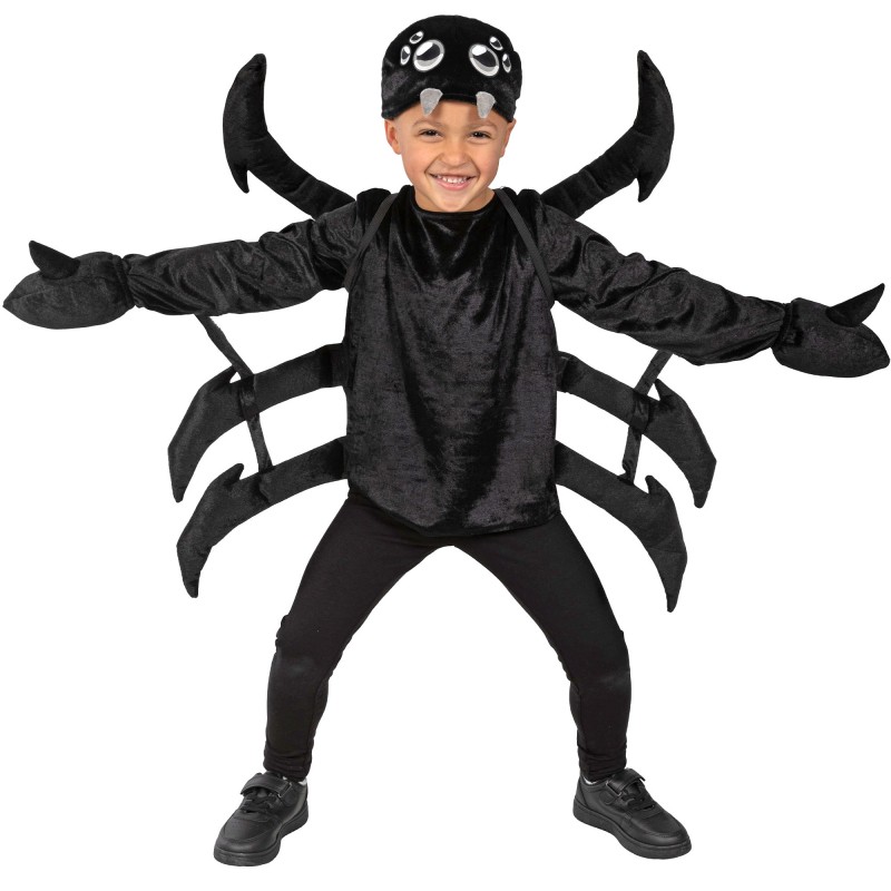 Black Spider Boy's Costumes 7-9 Years