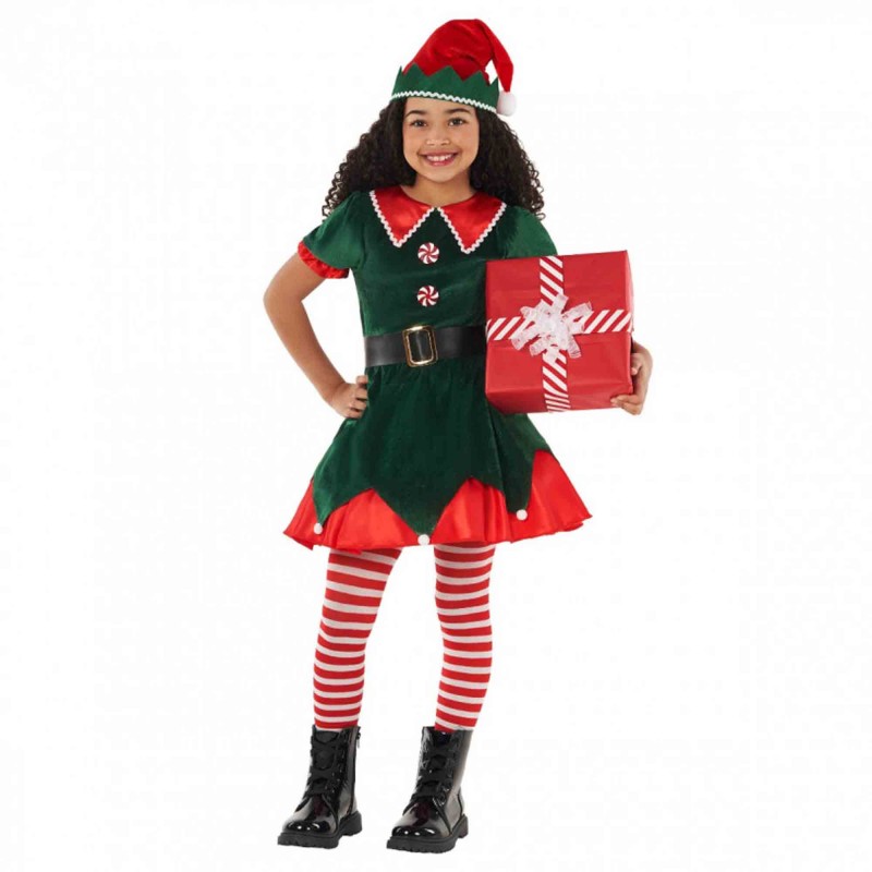 Green Workshop Elf Girl's Costume 7-9 Years