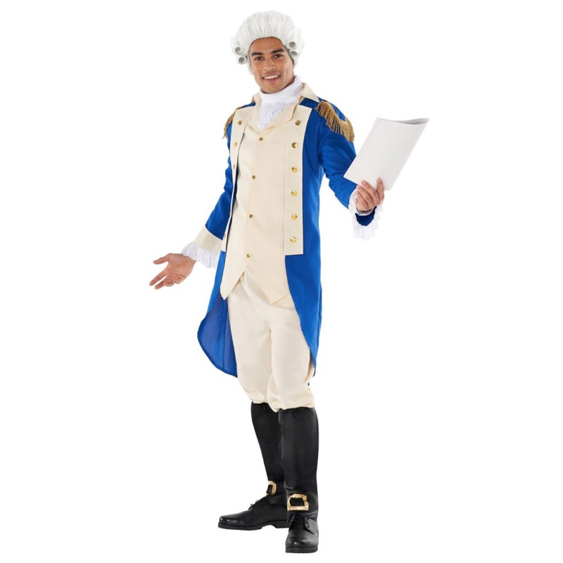 Blue George Washington Men's Costumes Medium