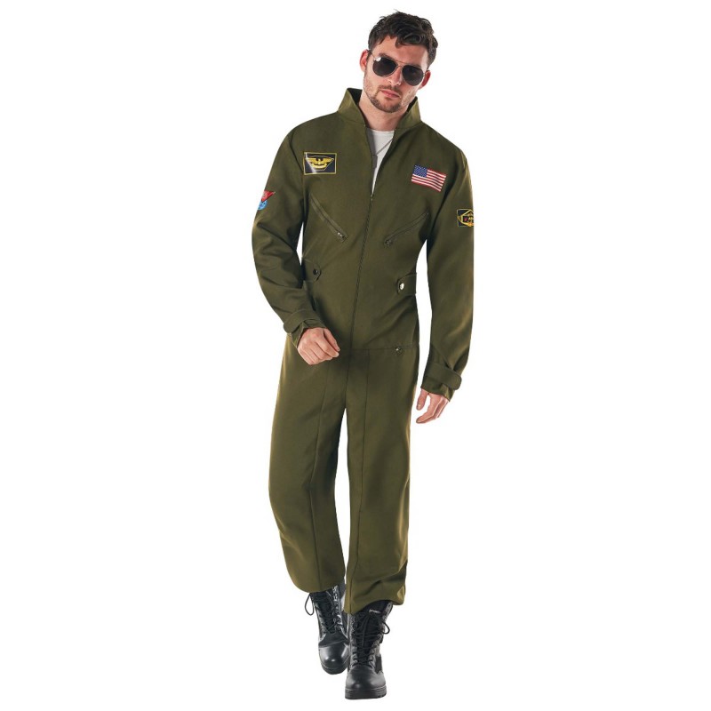 Green Aviator Men's Costumes XL