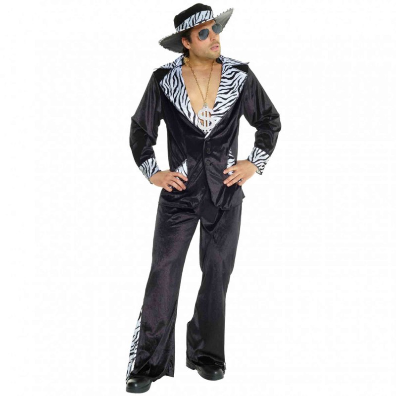 Black Pimp Daddy Morph Men's Costume XL