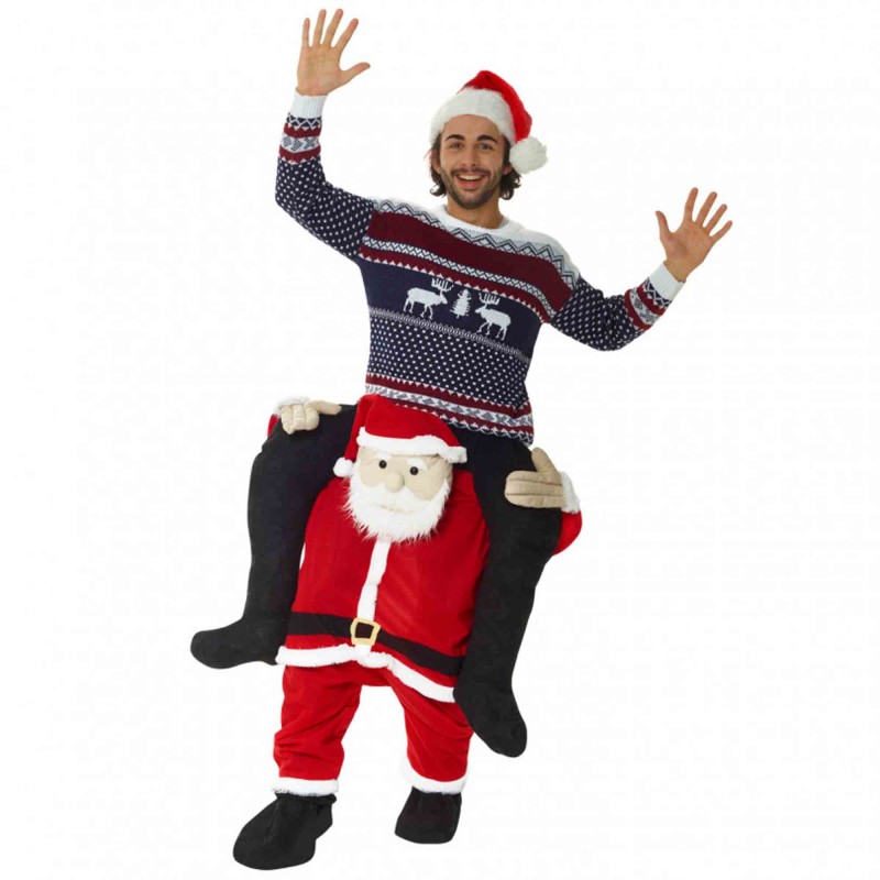 Santa Piggyback Morph Men's Costume 