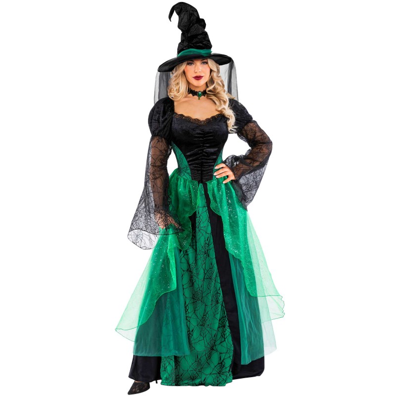 Green Enchanting Witch Women's Costumes Size 20-22