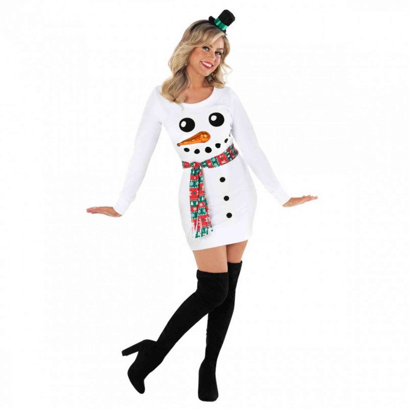Snowman Women's Costume Size 8-10